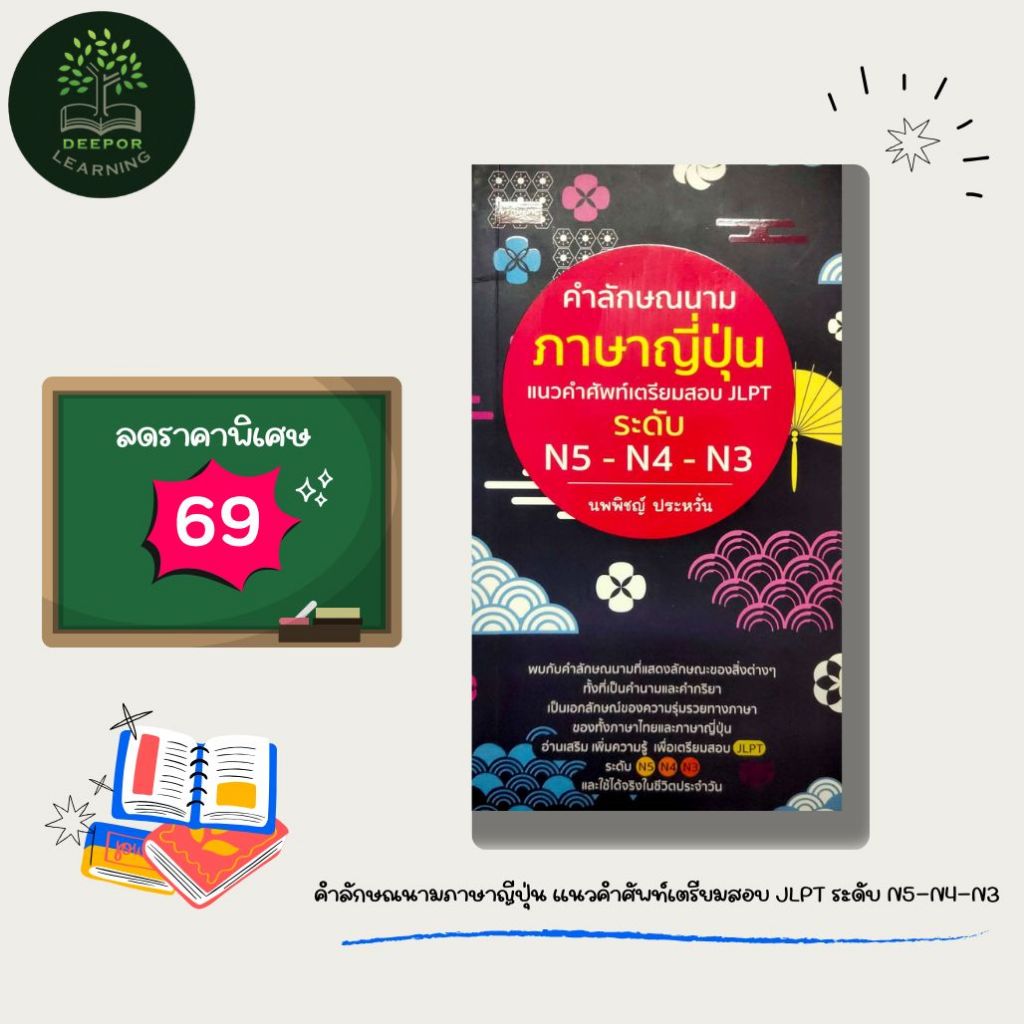 ราคาสุดพิเศษ 69 บาท หนังสือ คำลักษณนามภาษาญีปุ่น แนวคำศัพท์เตรียมสอบ JLPT ระดับ N5-N4-N3