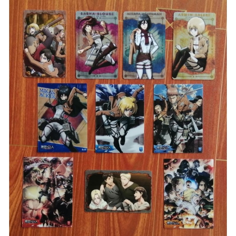 Attack​ on​ titan​ การ์ดญี่ปุ่น​ ลิขสิทธิ์แท้​ ชุด​ 1