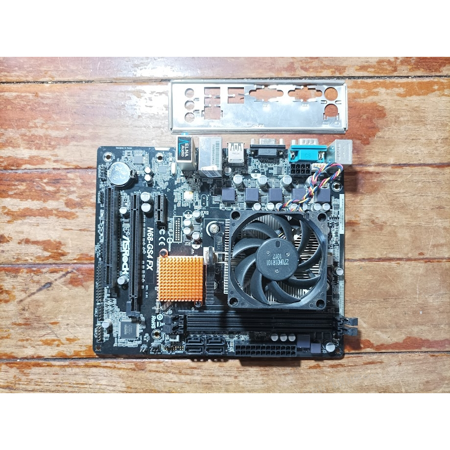 ชุดบอร์ดFX เมนบอร์ด AM3+ ASRock N68-GS4FX(DDR3) + FX6300 Six Core 3.50 GHz. ใช้ได้ปกติถูกๆ 😮😲