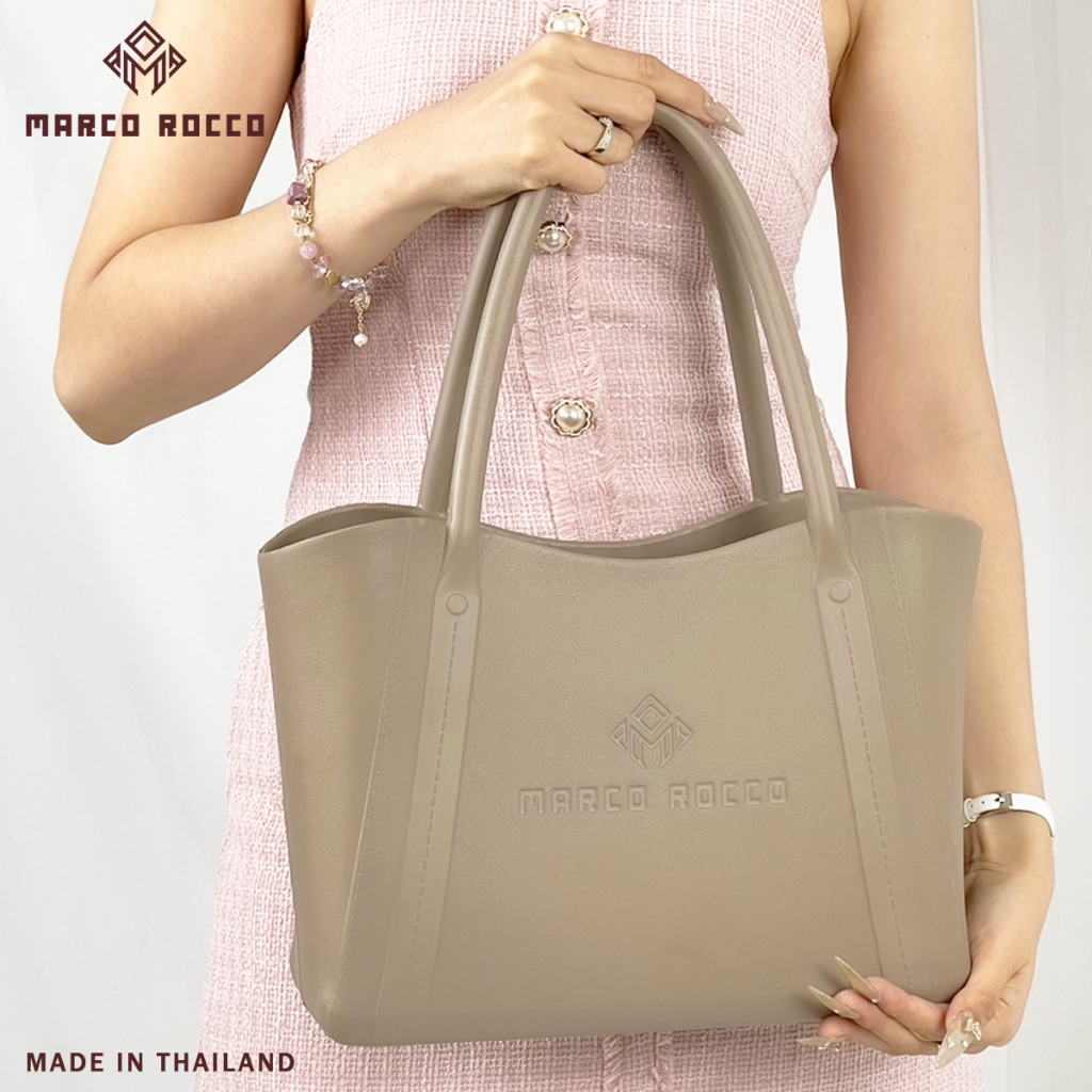Marco Rocco กระเป๋าสะพายไหล่ สไตล์เรียบง่าย Cherie ทรงโท้ท สำหรับผู้หญิง กระเป๋าที่สวยประณีต EVA รุ่น BR3003 และ BR3004