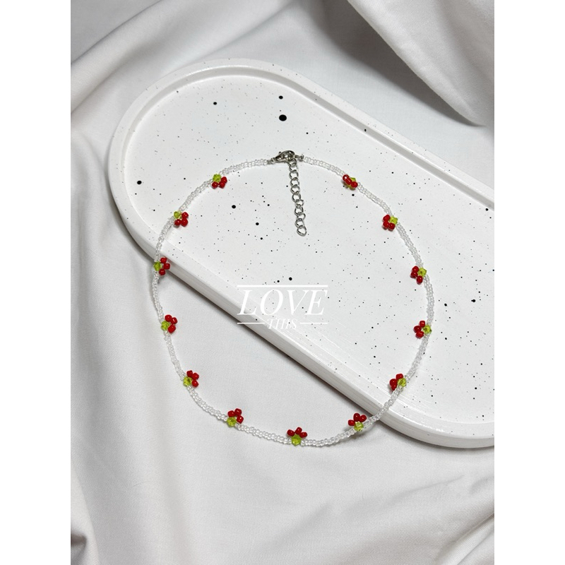 🎉🎉สร้อยคอลูกปัดสีสัน สวยงาม🍒🍒