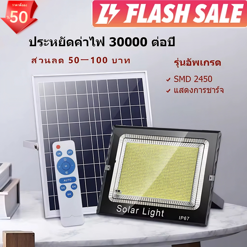 ไฟโซล่าเซลล์ 1000W ไฟถนนโซล่าเซลล์ solar cell ไฟโซล่าและแผงโซล่า Solar Light ไฟโซล่าเซลล์ สปอร์ตไลท