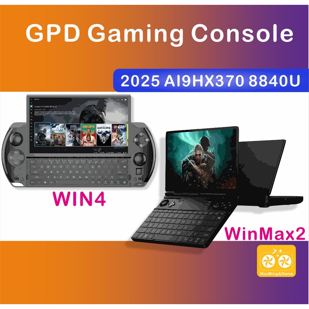 GPD Game Console WIN 4 Winmax2 2025   8840U AI HX370 ใหม่ด้วย oculink port