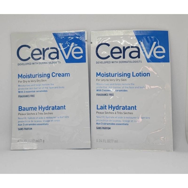 เซราวี Moisturising Cream Lotion 7 ml เซราวี Moisturising Cream/ Lotion 7 ml.