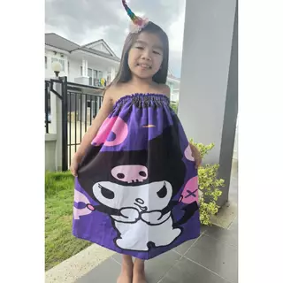 Keekie Kiddie Shop กระโจมอกผ้าขนหนู ซาริโอ เด็กโต 5-15 ขวบ ใช้ยางเกรดดีมาก พร้อมส่ง ผ้านุ่มใส่สบายแห้งง่าย
