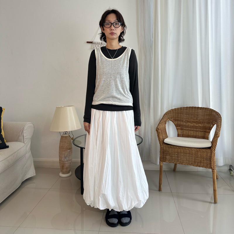 Jen sleeveless top layered knitted something about us