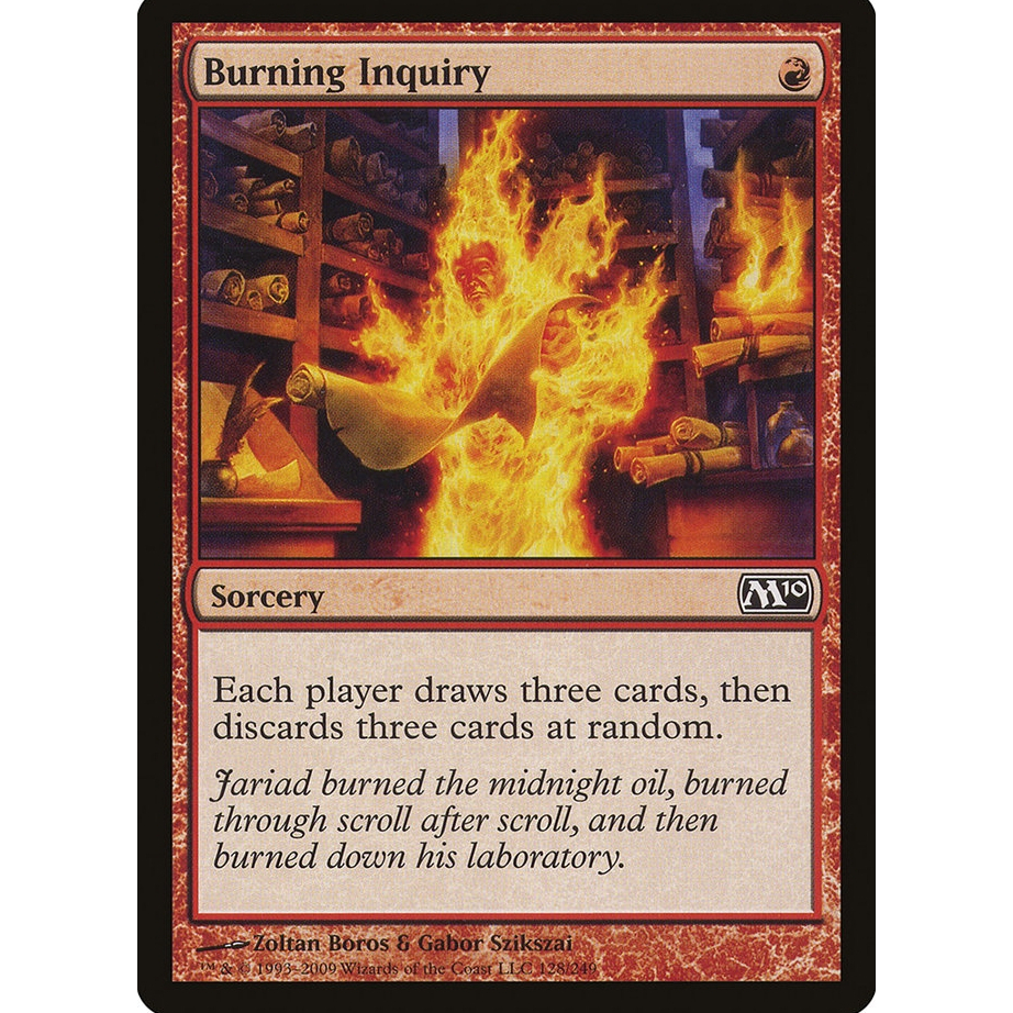 Burning Inquiry การ์ด Magic the Gathering [MTG] ของแท้