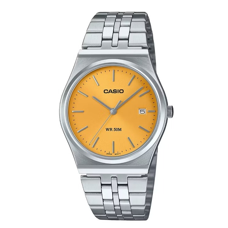 CASIO นาฬิกาข้อมือ MTP-B145D-9AVDF สีเหลือง