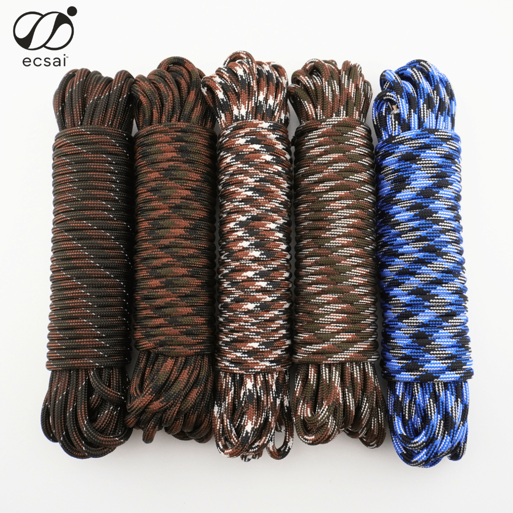 ecsai Survival Cord - แบ่งขาย เชือกพาราคอด 4มม. พร้อมเชือกจุดไฟและสายเบ็ดตกปลา