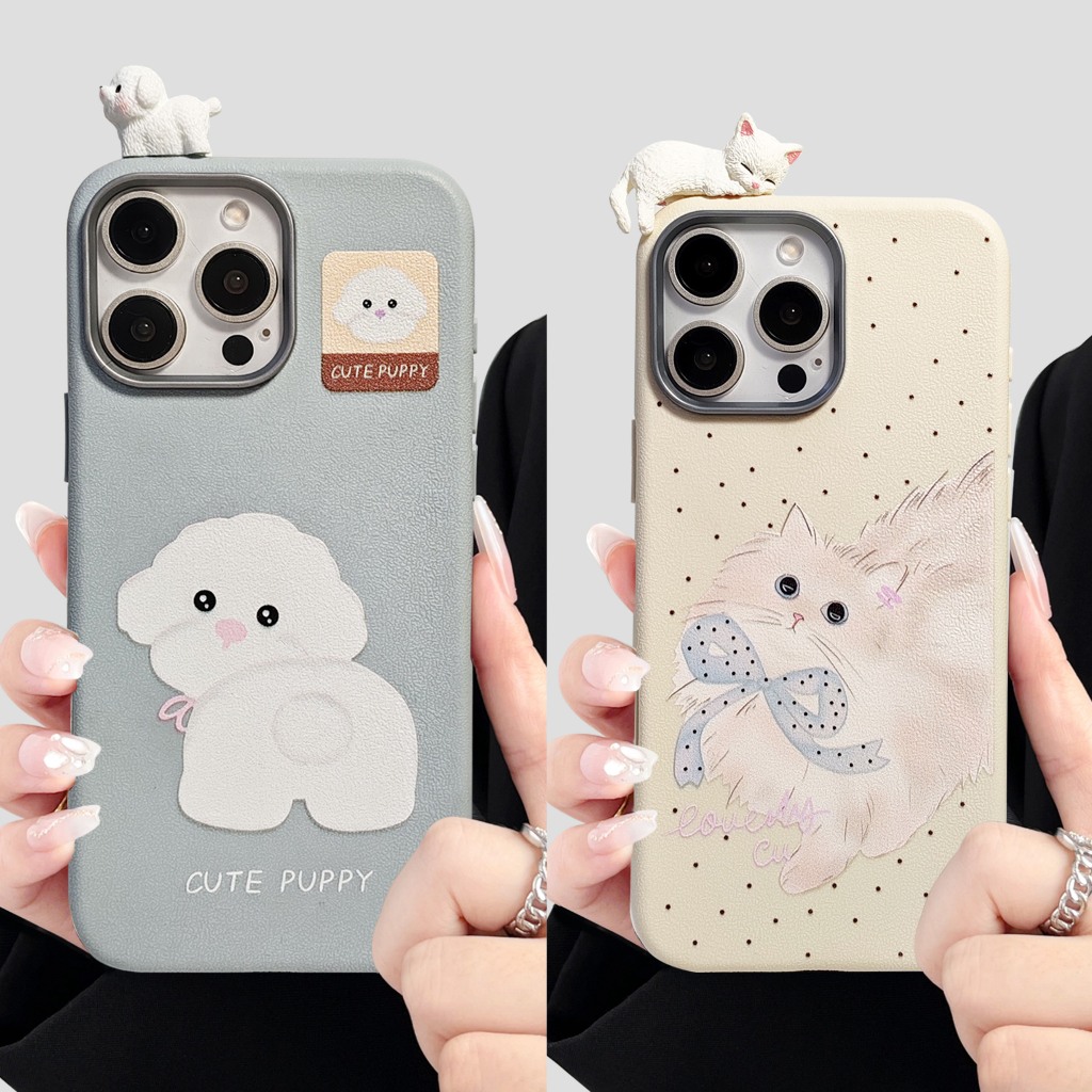 การ์ตูนเกาะลายน่ารัก เคสแฟชั่น for iPhone 6G 7G 6plus 7plus XR 11-12-14-13-15-16-Pro-max 16plus 15plus 16Promax 15Promax