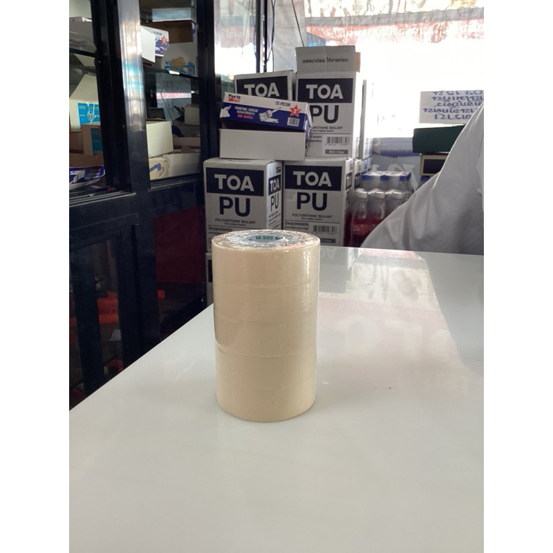กระดาษกาว เทปกาว lnter tape ขนาด3/4 นิ้ว 1แถว5ม้วนเล็ก