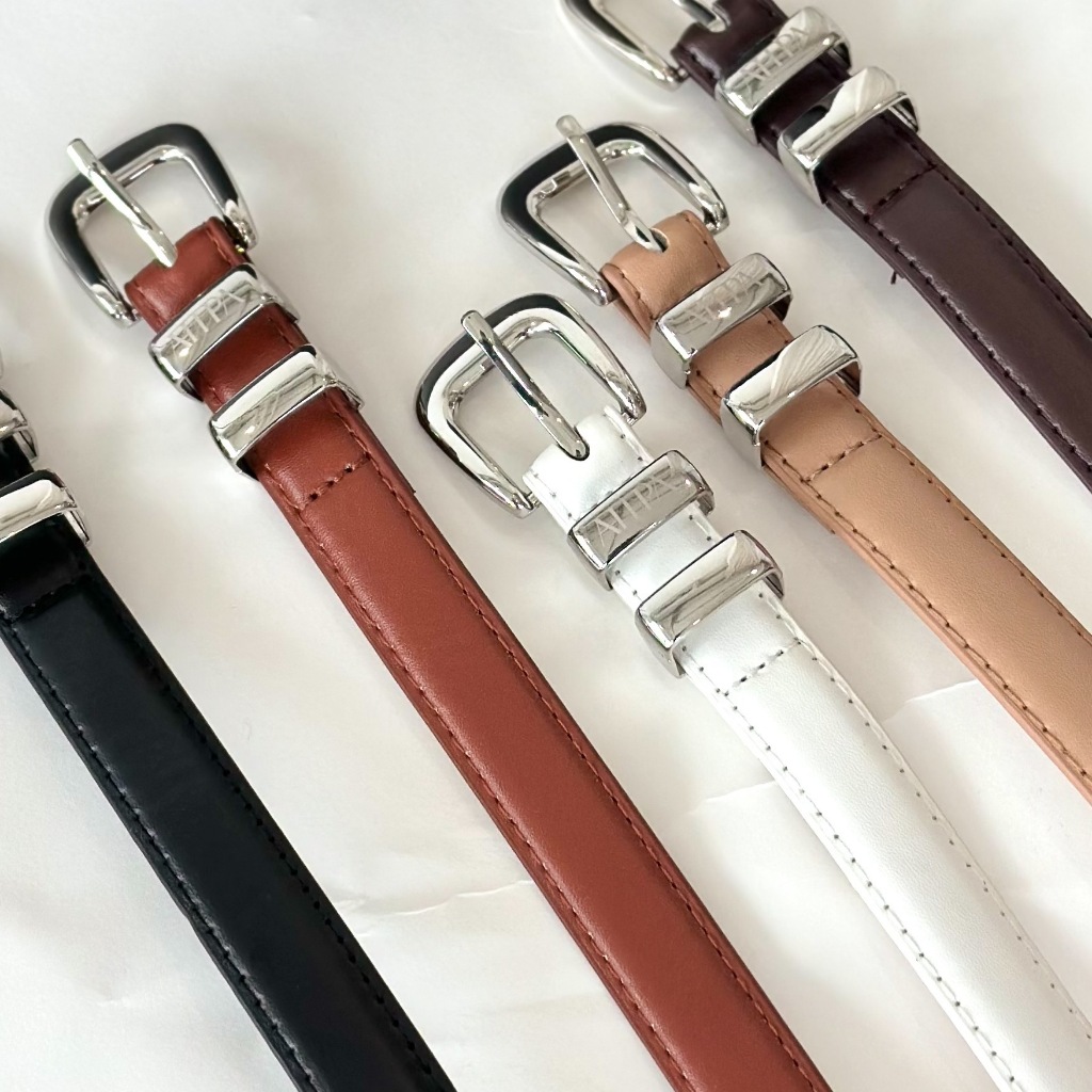 Atipashop - BREE BELT เข็มขัด สายหนัง ปั้มโลโก้ Atipa