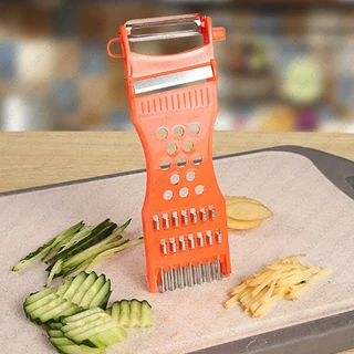 COZIIมีดปอกผลไม้ ที่ขูดมะละกอ เครื่องตัดผักเอนกประสงค์ แบบหนา 5in1 พร้อมส่ง veggie chopper
