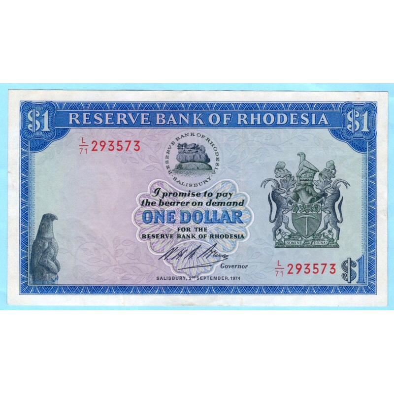 Rhodesia 1 Dollar 1974