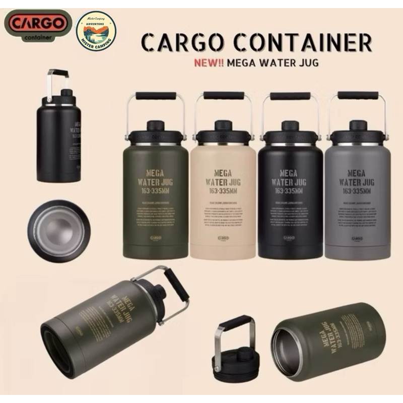 NEW‼️กระติกน้ำ กระบอกน้ำ เเคมป์ปิ้ง อย่างดี Cargo Container - MEGA WATER JUG / COVER