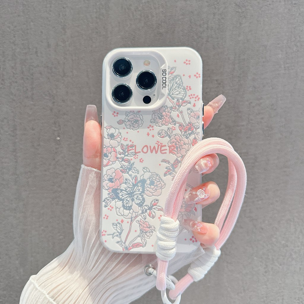 เข้ากันได้กับ ไอโฟน16 ไอโฟน 15 Pro Max iPhone 13 ไอโฟน11 X XS XR 7 plus เคสโทรศัพท์เคสนุ่มน่ารัก RLTH1017CYK