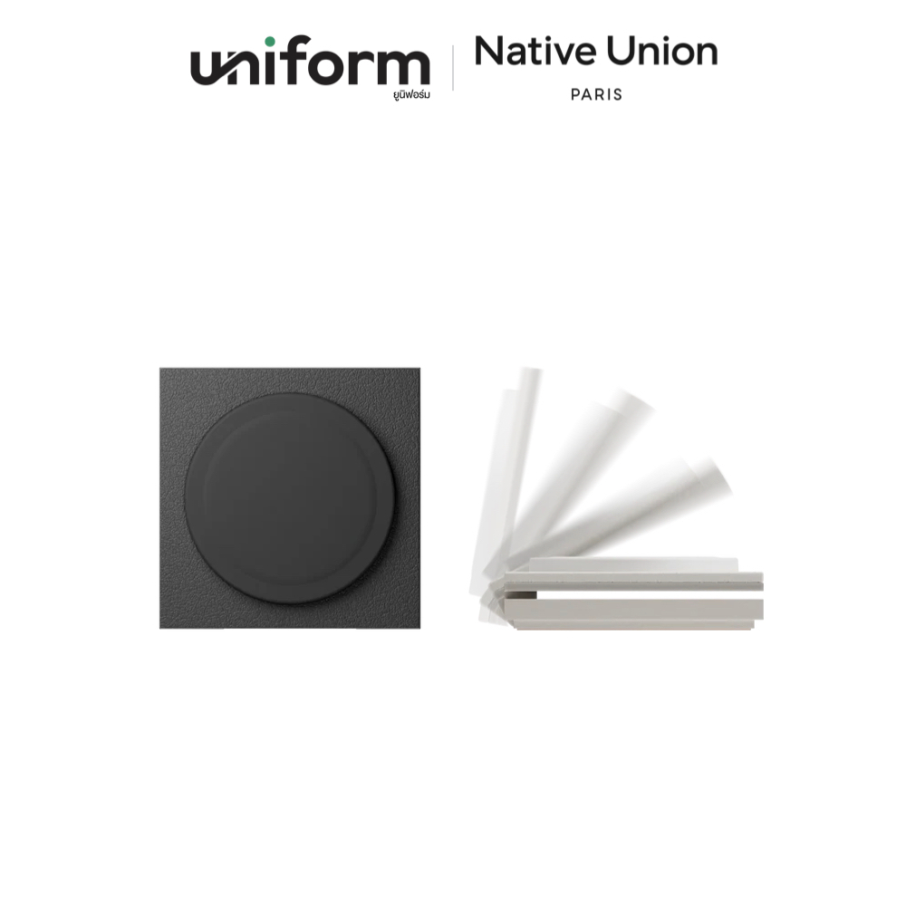 แท่นชาร์จ Native Union Rise Solo Qi2 Wireless Charger- Black / Standstone
