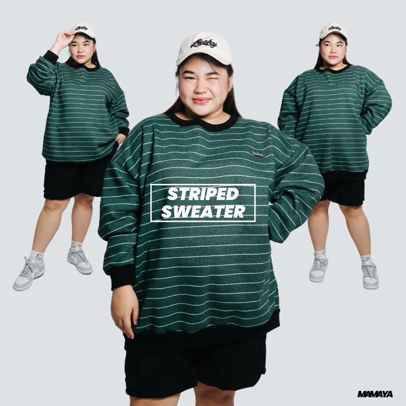 MAMAYA - เสื้อสเวตเตอร์พลัสไซส์ #เสื้อกันหนาวคนอ้วน
