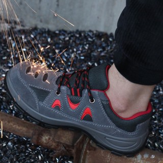 รองเท้าทำงานป้องกันสำหรับผู้ชาย รองเท้าป้องกันแรงงานนิ้วเท้า…