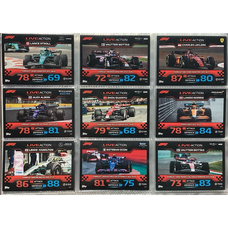การ์ดF1  Formula1  Live Action Card | Topps Turbo Attax 2023