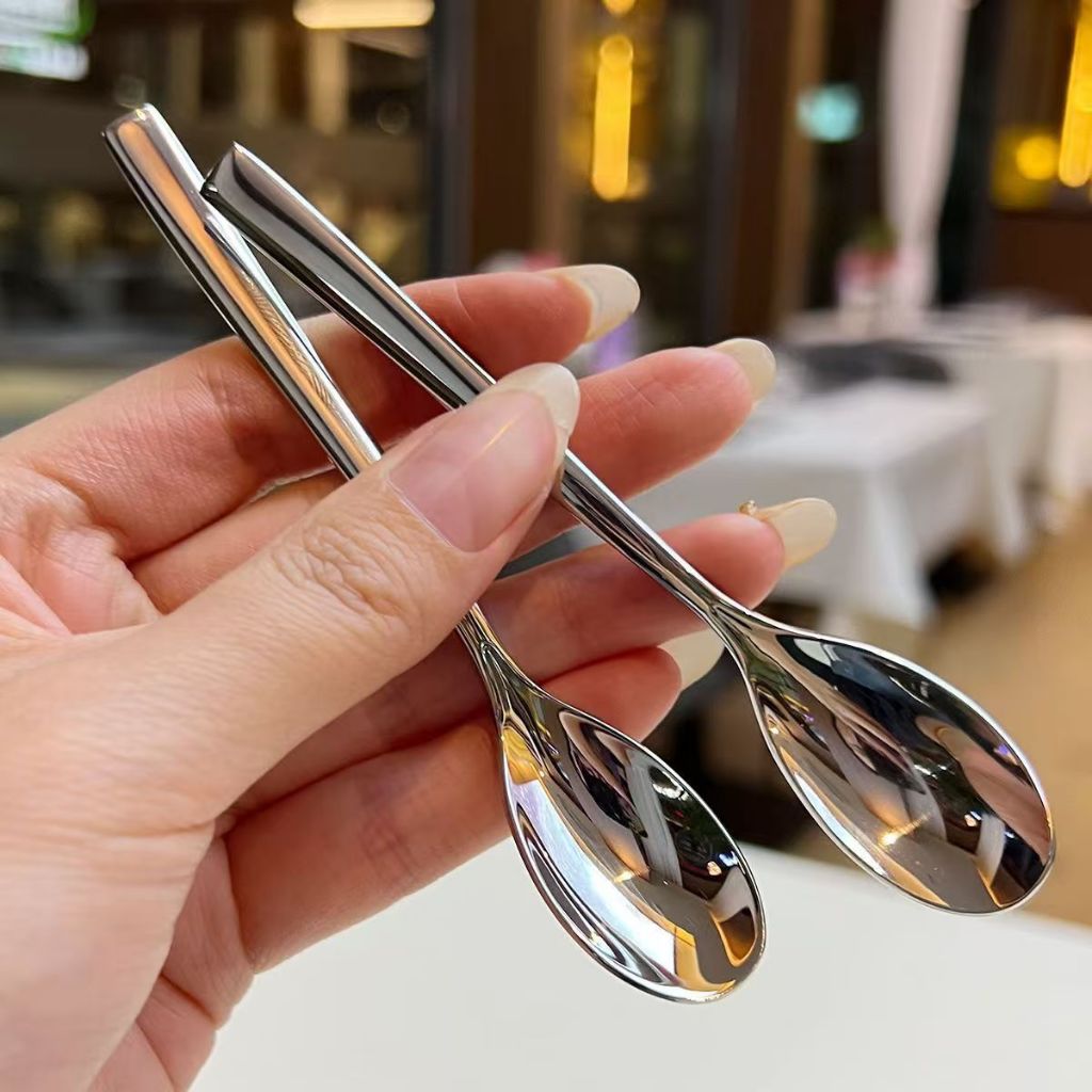 ShopAt.Two[ST-3131] ช้อนตักเครื่องปรุง ขนาดเล็ก ไม่ใช่ช้อนทานอาหาร เนื้อบาง ไม่หนา คุณภาพตามราคา