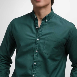 era-won เสื้อเชิ้ต คอปก แขนยาว Oxford Shirt Signature สี Emerald