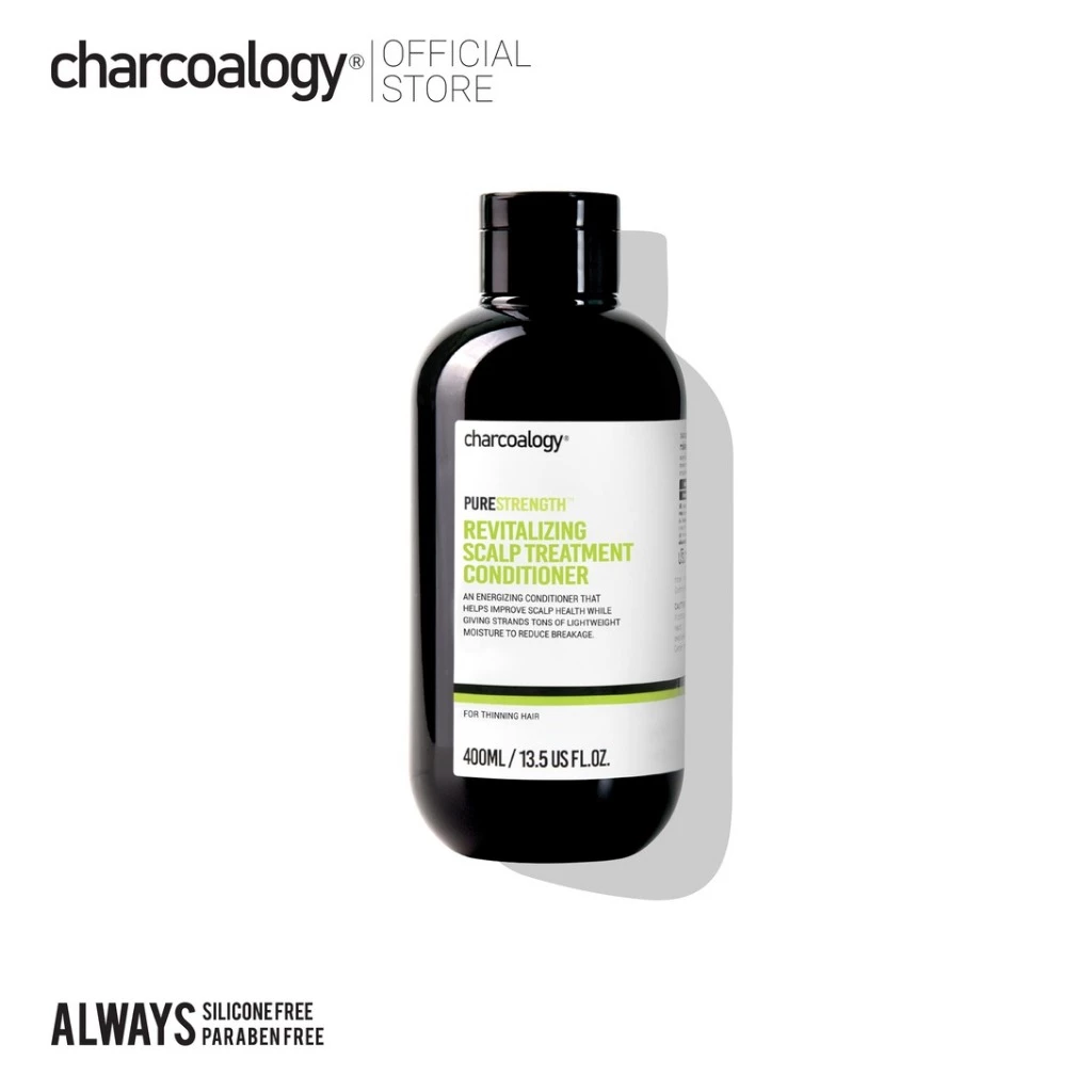 [การันตีด้วยรางวัล] ชาร์โคโลจีครีมนวดผมถ่านไม้ไผ่ สูตรลดผมร่วง Charcoalogy Revitalizing Conditioner