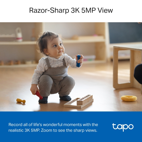 ⚡️กล้องวงจรปิดไวไฟ⚡️TP-Link (Tapo C230) 3K 5MP Pan/Tilt AI Home Security Wi-Fi Camera Two-Way Audio มี AI ตรวจจับ คมชัด
