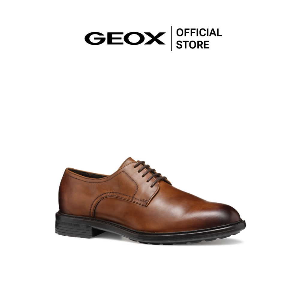 GEOX รองเท้าหนังผู้ชาย รุ่น U WALK PLEASURE - LT BROWN SS25 (U45CGBC6002M_S5BRXX)