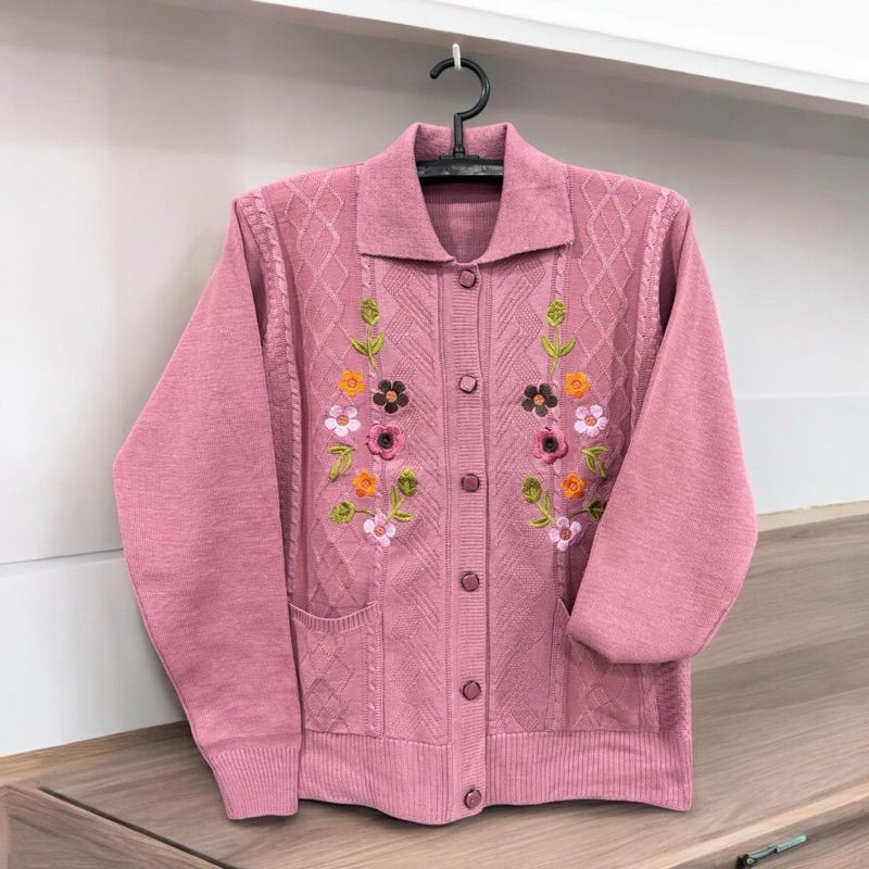 SKC shopเสื้อกันหนาวไหมพรหม ผู้สูงอายุ อาม่า รุ่นอาม่า-13 รูปที่ 2
