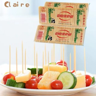 COD ไม้จิ้มฟัน 100/200ชิ้น ไม้จิ้มฟันไม้ไผ่ Claire