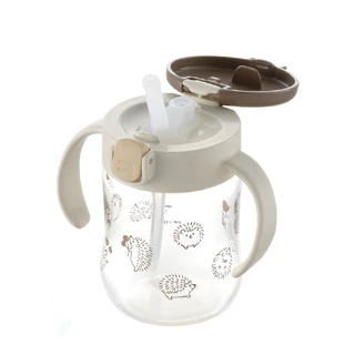 Richell(ริเชล)TLI แก้วน้ำพร้อมหลอดดูด Straw Mug สเต็ป 2 หลอดสุญญากาศกันสำลัก ขนาด 200ml