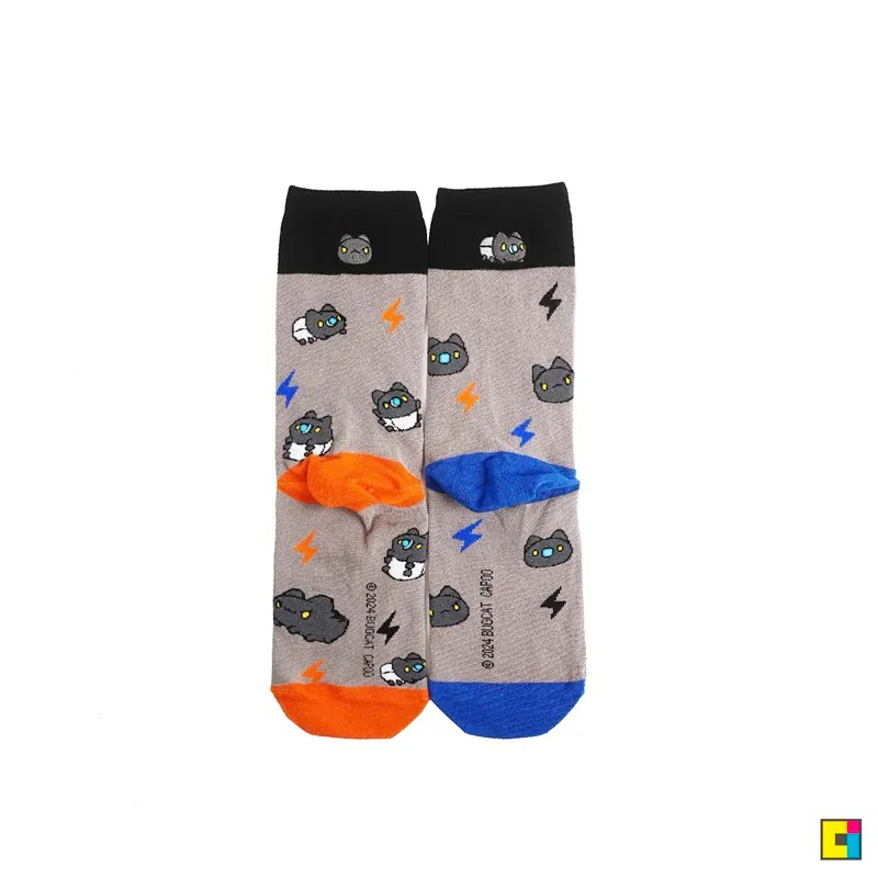 🧦Bugcat Capoo🧦 Lightning Black Bugcat Long Socks