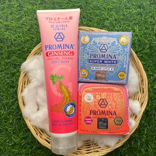 ครีมโพรมีน่า ซุปเปอร์ไวท์ โฟมล้างหน้า Promina super white ginseng pearl cream facial foam