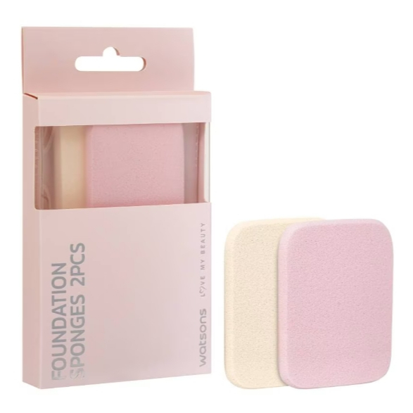 WATSONS วัตสันพัฟฟองน้ำเหลี่ยม2ชิ้น WATSONS Watsons Foundation Sponges 2s