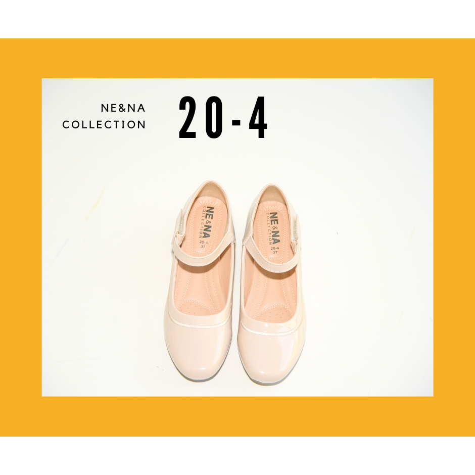 รองเท้าเเฟชั่นผู้หญิงเเบบคัชชูส้นเตี้ย No. 20-4 NE&NA Collection Shoes