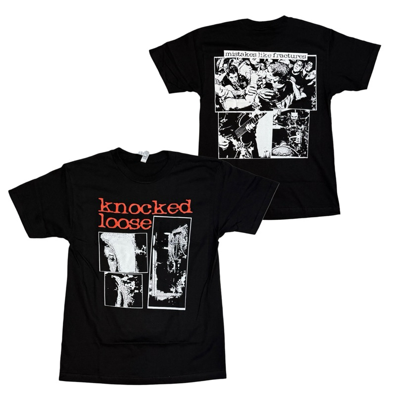 เสื้อวง KNOCKED LOOSE T-SHIRT ลาย MISTAKES LIKE FRACTURES ลิขสิทธิ์ของแท้ USA