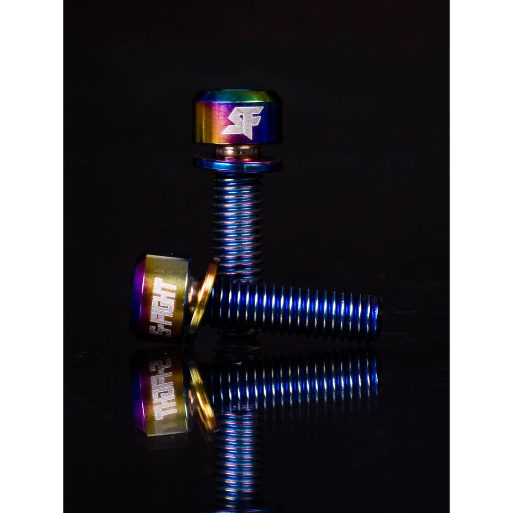 น็อตไทเทเนี่ยม Titanium S-fight น๊อต ใส่จักรยาน M5X14 M5X18 M6X18 M6X20 M6X30 ไล่เบา น้ำหนักเบา