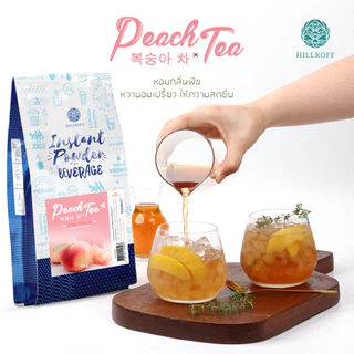 Hillkoff : 🍑 ชาพีชเกาหลี Instant Peach Tea (Korea Peach) ชาพีชปรุงสำเร็จ ชาพีช สำเร็จรูป ขนาด 750 g