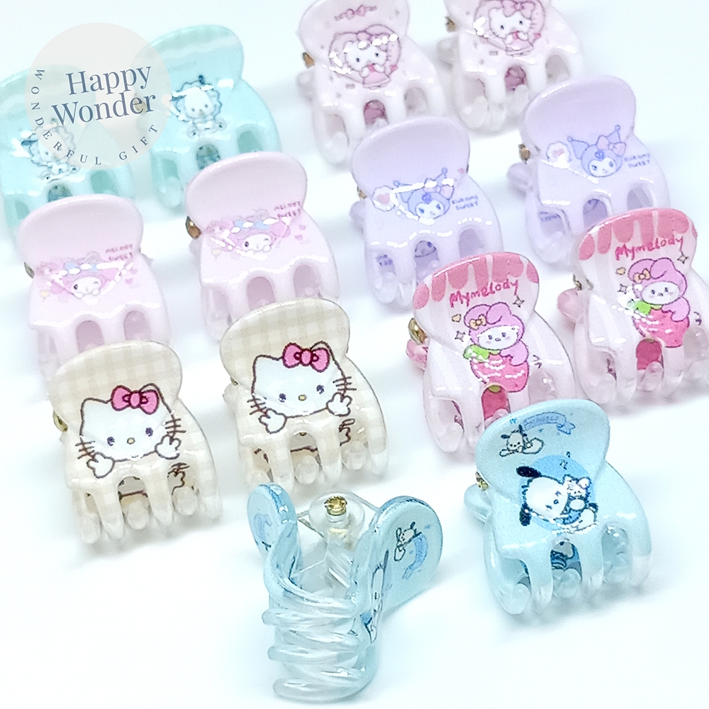 2 ชิ้น กิ๊บติดผมคู่ กิ๊บตัวเล็ก ลายการ์ตูน กิ๊บน่ารักๆ 1.5 cm หนีบปอยผม น้ำหนักเบามาก