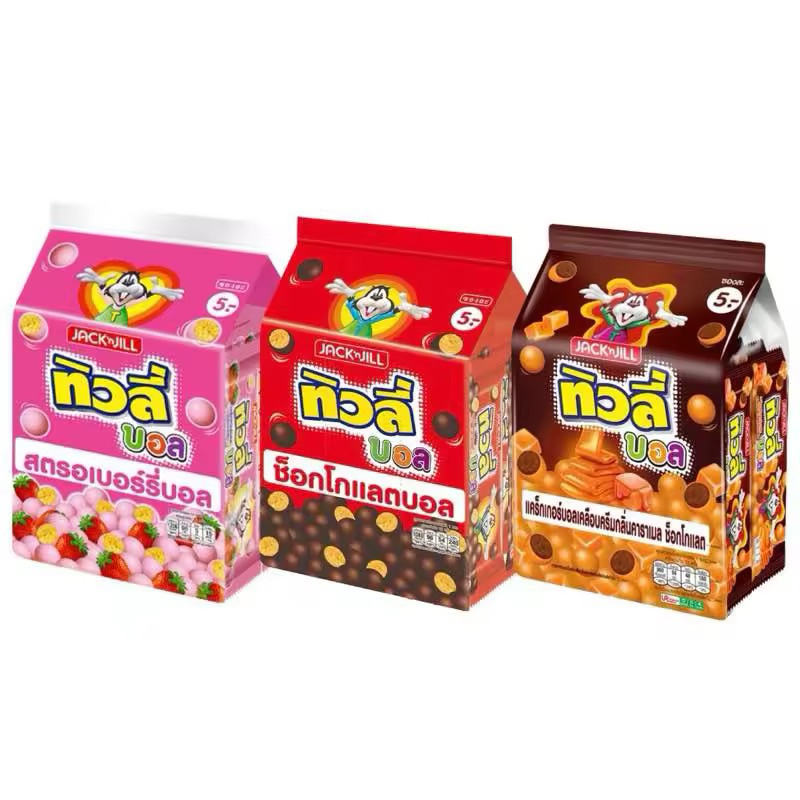 ทิวลี่บอล แคร็กเกอร์ ( เเพ็ค 12 ซอง) 18 กรัม
