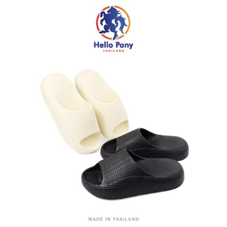 Hello Pony รองเท้าแตะ รองเท้าอุ้งเท้าแมว ลายตาราง แฟชั่น Unisex ใส่สบาย EVA กันน้ำ กันลื่น MHM4013
