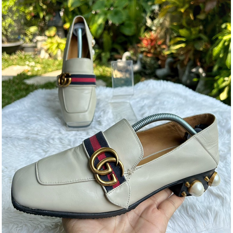 GG loafers White Sz.37 มือสองแบรนด์แท้