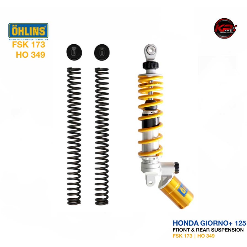 โช๊คหน้า+หลัง OHLINS FSK 173 / HO 349  FOR HONDA GIORNO (OHLINS รับประกัน 2 ปี)