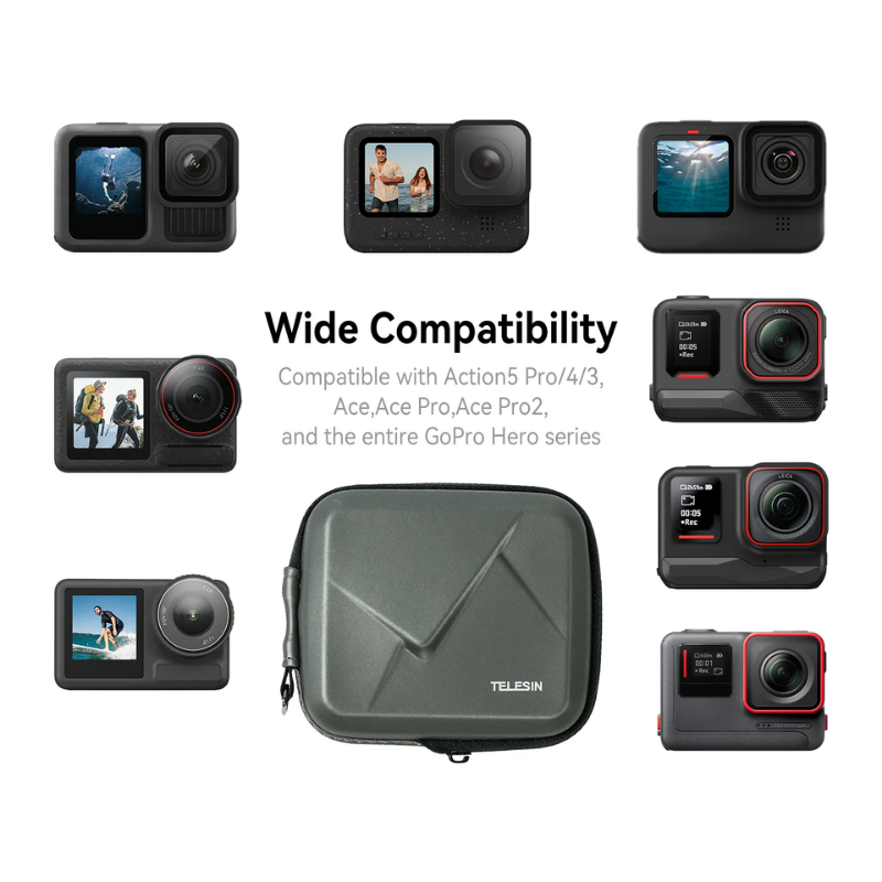 Telesin Shockproof & Pressure-Resistant Storage Case เคสกันกระแทกใส่ตัวกล้อง