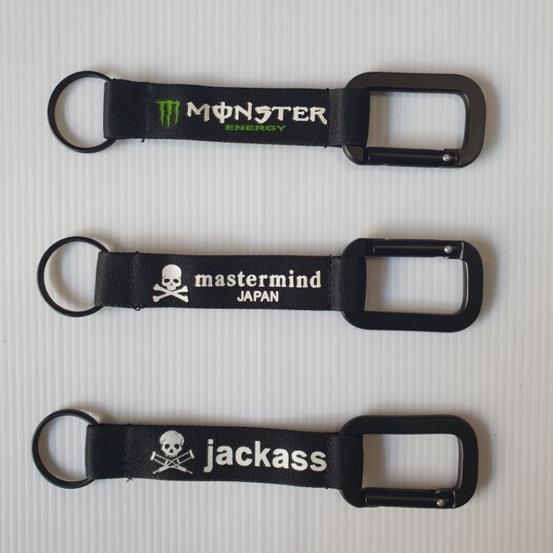 พวงกุญแจผ้าไนลอน MONSTER jackass mastermind