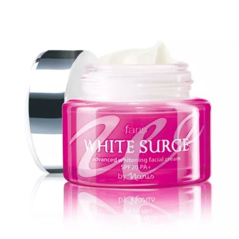SALE‼️16/06/26 Faris White Surge Advanced Whitening SPF20 PA+ ฟาริสไวท์เซิร์จครีม 40 กรัม ครีมบำรุง ผิวขาวจากธรรมชาติ