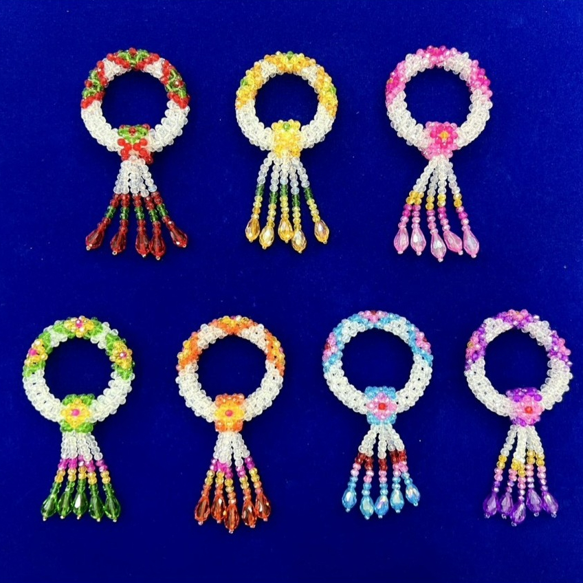 พวงมาลัยคริสตัลไซด์ S / Crystral Garland Handmade(ราคาขายพวงละ 300 บาท)