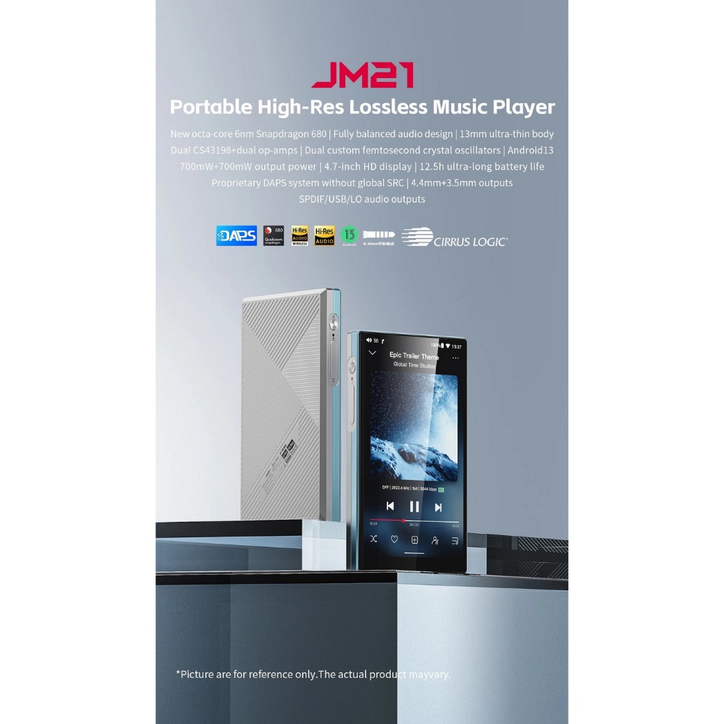 [ประกันศูนย์ไทย] FiiO JM21 เครื่องเล่นเพลงพกพา ชิป CS43198 x+ SGM8262 x2 รองรับ Hi-Res