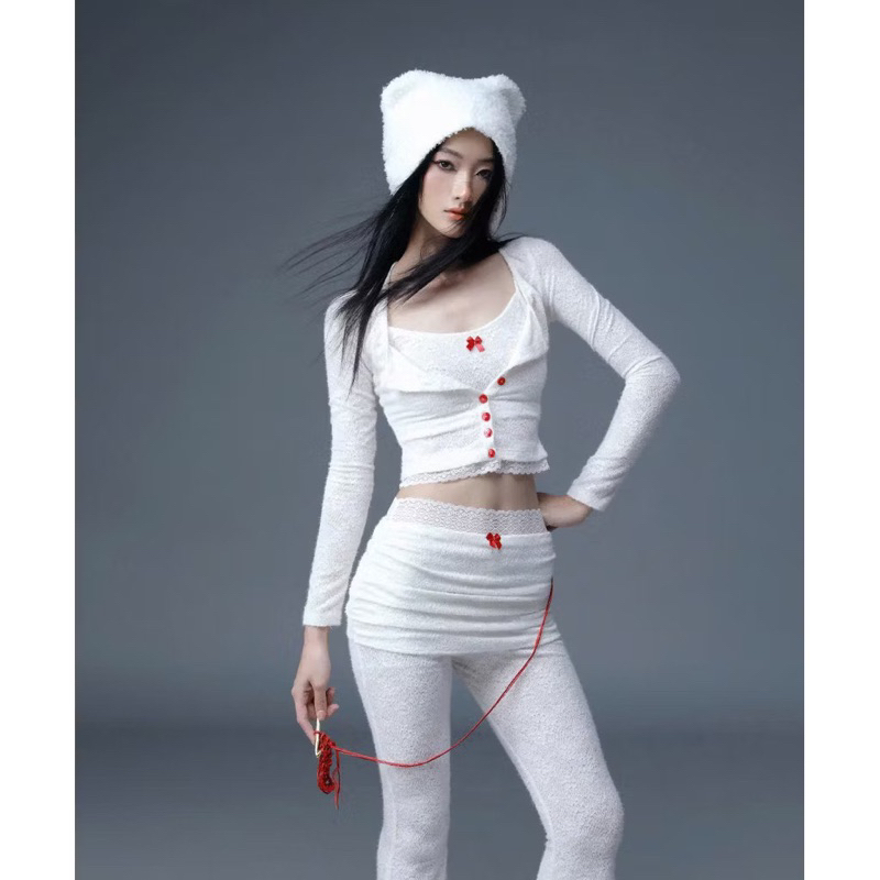 พร้อมส่ง white set (3ชิ้น) จาก so dope